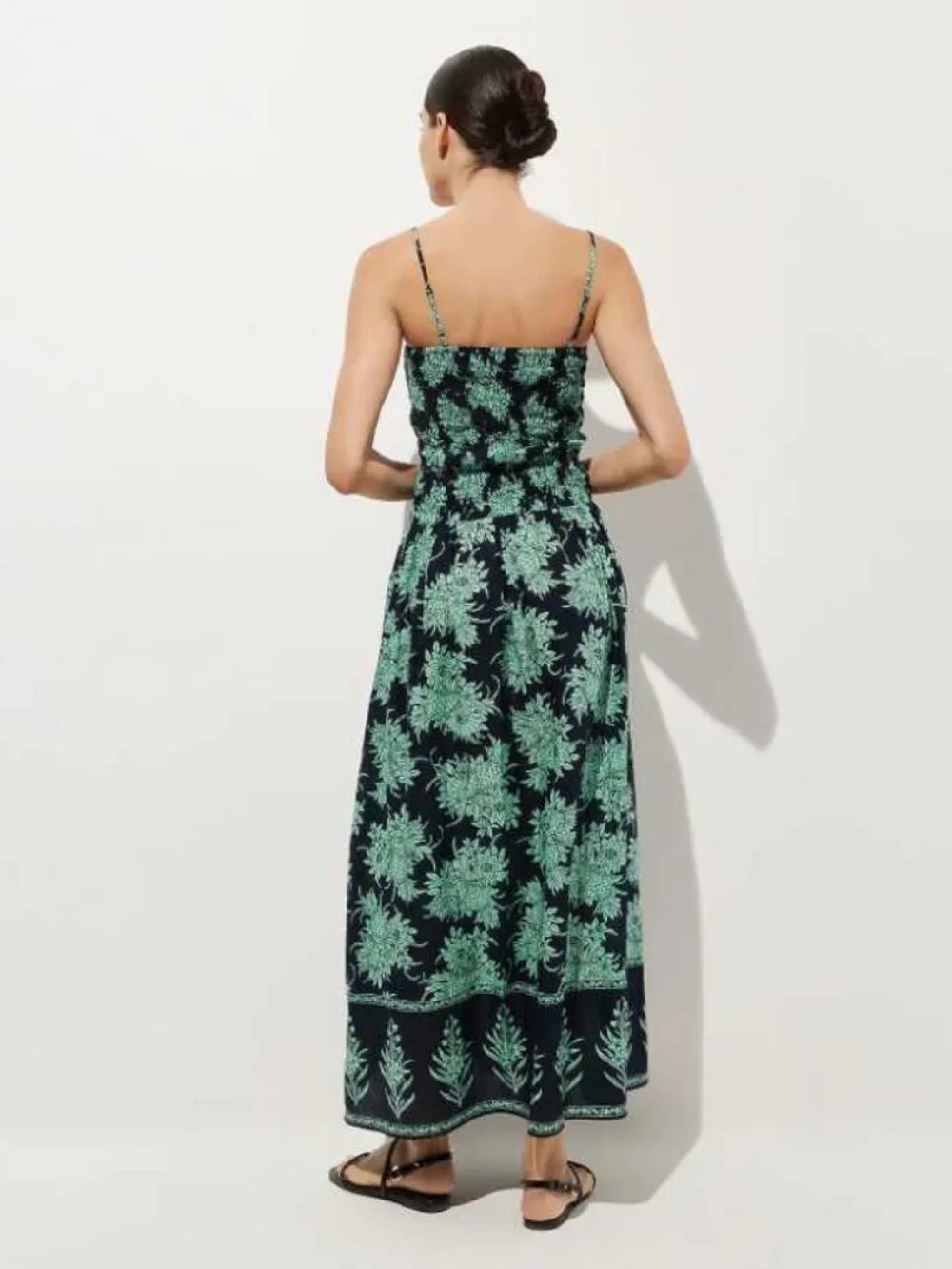 New XL J.Crew wave maxi dress in pineapple print cotton voile